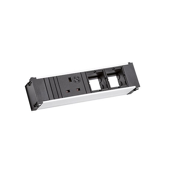 Bachmann Bachmann Multi-Tischsteckdose EB 1Steckd 912.0080 schwarz Aluminium
