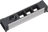 Bachmann Steckdosenleiste 1/3-fach schwarz 35° CONFERENCE 909.002 IP20