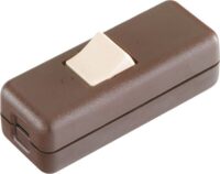 Bachmann Schnurschalter 10W br Wippe 924.053 230V
