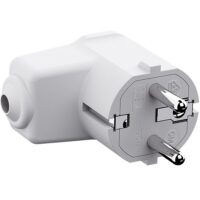 Bachmann Schutzkontaktstecker 16A 250V 960.202 Kunststoff IP20 weiß rechtw