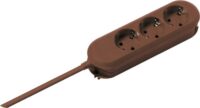 Bachmann Steckdosenleiste 3-fach br 3m 35° 388.471 IP20 1,5qmm