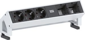 Bachmann Bachmann Steckdosenleiste 3/2-fach schwarz 0,2m 902.401 35° IP20 1,5qmm