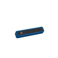 Bachmann Steckdosenleiste 3-fach bl 2m 45° 350.320 IP20 1,5qmm