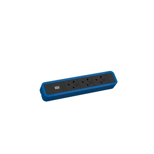 Bachmann Bachmann Steckdosenleiste 3-fach bl 2m 45° 350.320 IP20 1,5qmm