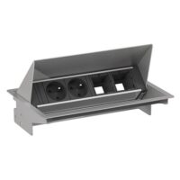 Bachmann Steckdosenleiste alu 0,2m 35° 900.403 IP20 1,5qmm