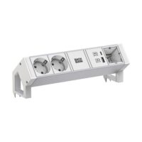 Bachmann Steckdosenleiste 2/f weiß 1xUSB 937.413 0,2m 35° IP20