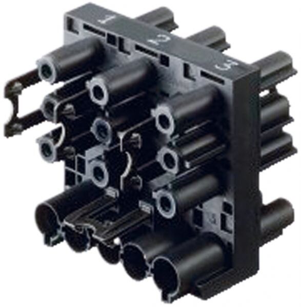 Bachmann Bachmann Verteilerblock PA 1Eing 3-polig 250V 375.106 2Ausg 16A IP20