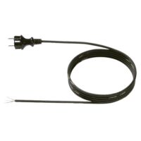 Bachmann Netzanschlussleitung 2m 16A schwarz 322.184 3x1,5qmm IP20 Aderendh 0-70°C