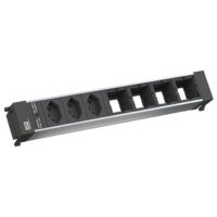 Bachmann Steckdosenleiste 3-fach alu 0,1m 916.024 IP20 1,5qmm