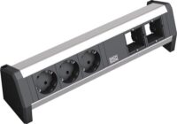 Bachmann Steckdosenleiste 3/2-fach schwarz 35° DESK 902.001 IP20