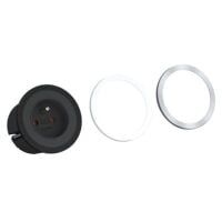 Bachmann Steckdose 1-fach schwarz Einb mit BS IP20 926.003 Schutzkontakt
