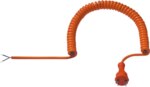 Bachmann Spiralleitung 1m 2x1qmm or IP20 624.871 Aderendh 0-70°C PUR