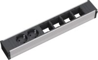 Bachmann Steckdosenleiste 2/4-fach schwarz 0,1m CONI 912.005 35° IP20 1,5qmm