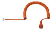 Bachmann Spiralleitung 0,5m 3x1,5qmm or 665.870 IP20 Aderendh 0-70°C PUR