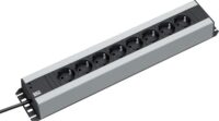 Bachmann Steckdosenleiste 8-fach schwarz 2m 35° 300.006 IP20 1,5qmm
