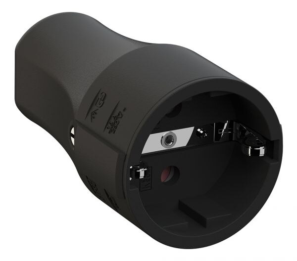 Bachmann ELTROPA Schutzkontaktkupplung Kunststoff IP20 E 960103 ger schwarz Schraubkl