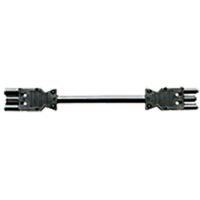 Bachmann Verbindungskabel 3-polig H05VV-F schwarz 375.072 1,5qmm L1000mm