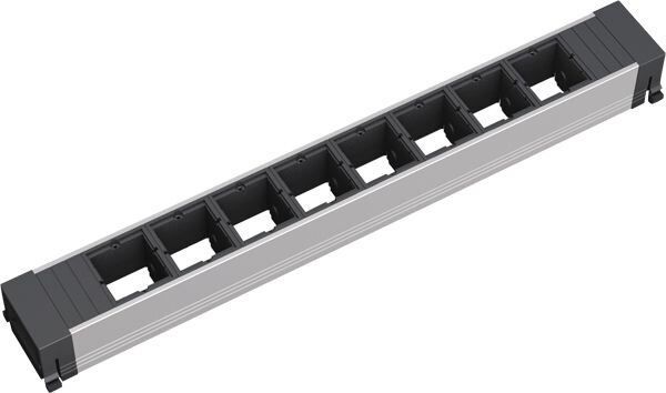 Bachmann Bachmann Steckdosenleiste 8-fach schwarz 35° IP20 CONFERENCE 909.001