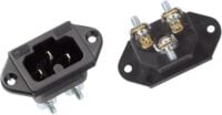 Bachmann Heißgerätestecker Kunststoff IP20 ger 918.170 schwarz Schraubkl für SchutzkontaktStift