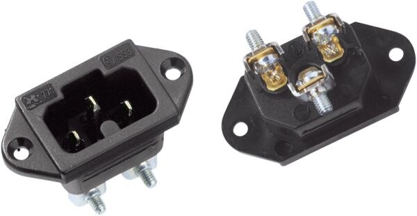 Bachmann Bachmann Heißgerätestecker Kunststoff IP20 ger 918.170 schwarz Schraubkl für SchutzkontaktStift