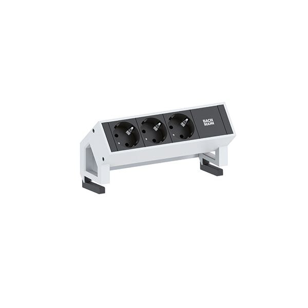 Bachmann Bachmann Steckdosenleiste 3-fach schwarz 0,2m 35° 902.300 IP20 1,5qmm