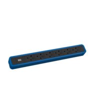 Bachmann Steckdosenleiste 6-fach bl 2m 45° 350.319 IP20 1,5qmm