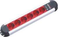 Bachmann Steckdosenleiste 6-fach rt 1,75m PRIMO 331.040 35° IP20 1,5qmm