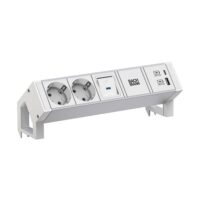 Bachmann Steckdosenleiste 2/f weiß 1xUSB 937.404 mit Ein/Aus 0,2m 35° IP20