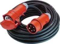 Bachmann CEE-Verlängerung 5m 5x2,5qmm schwarz 347.170 16A IP44 CEE-Steck CEE-Kuppl