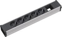 Bachmann Steckdosenleiste 5/1-fach schwarz 0,1m CONI 912.008 35° IP20 1,5qmm