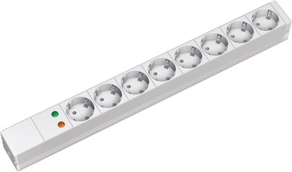 ELTROPA Steckdosenleiste 19 1HE 8Steckd E333.404 Überspannungskategorie: 3 230V