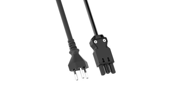 Bachmann Geräteanschlussleitung 3-polig 1qmm 375.016 H05VV-F L1500mm schwarz