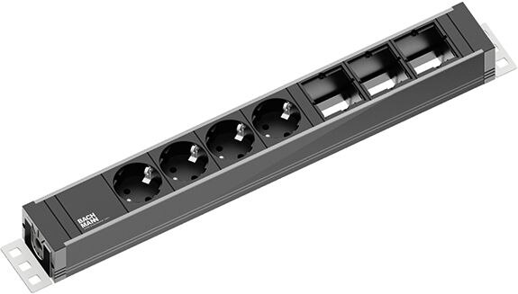 Bachmann Bachmann Steckdosenleiste 4-fach alu 3m 35° 922.0071 IP20 1,5qmm