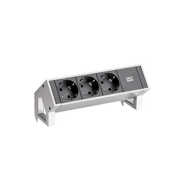 Bachmann Bachmann Steckdosenleiste 3-fach schwarz 1,5m 35° 902.500 IP20 1,5qmm