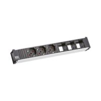 Bachmann Steckdosenleiste 2-fach grau 0,1m 35° 912.0931 IP20 1,5qmm
