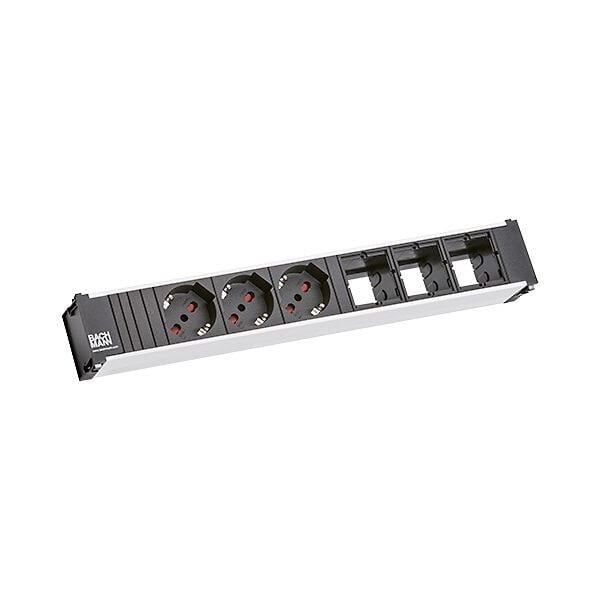 Bachmann Bachmann Steckdosenleiste 2-fach grau 0,1m 35° 912.0931 IP20 1,5qmm