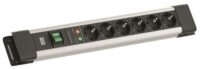 Bachmann Steckdosenleiste 6-fach schwarz/si 2m CONNECTUS BM005904 mit Ein/Aus 35° IP20