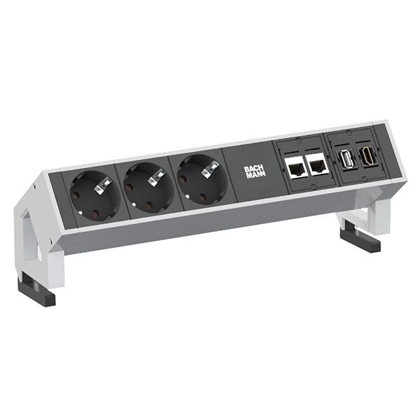 Bachmann Bachmann Steckdosenleiste 3/2-fach weiß 1xUSB 902.302 1,5m 35° IP20 1,5qmm