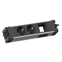Bachmann Steckdosenleiste 2-fach alu 35° 906.024 IP20