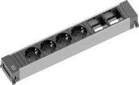 Bachmann Steckdosenleiste 4/2-fach schwarz 0,1m 916.030 35° IP20