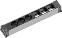 Bachmann Steckdosenleiste 3/3-fach schwarz 0,1m 916.007 35° IP20