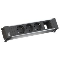 Bachmann Steckdosenleiste 3-fach alu 0,2m 916.006 35° IP00 1,5qmm