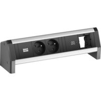 Bachmann Steckdosenleiste alu 1xUSB 35° 902.0875 IP20