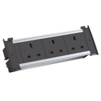 Bachmann Steckdosenleiste 3-fach alu 2m 90° 927.006 IP20 1,5qmm