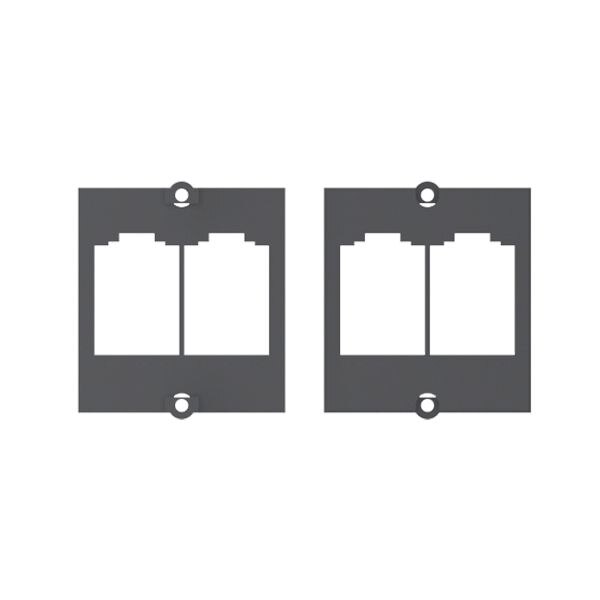 Bachmann Bachmann Zentralplatte Mod-Jack 2-fach schwarz 917.038 Schraubbefestigung