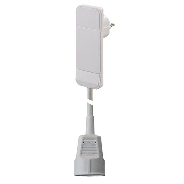 Bachmann Netzanschlussleitung 3m weiß IP20 933.011 3x1,5qmm Flachstecker PVC