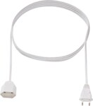 Bachmann EURO-Verlängerung 3m 2x0,75qmm 233.285 2,5A weiß IP20 Euro-Steck 0-70°C