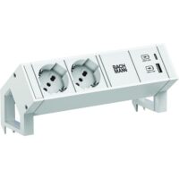 Bachmann Steckdosenleiste /2-fach weiß 1xUSB 902.3225 0,2m 35° IP20
