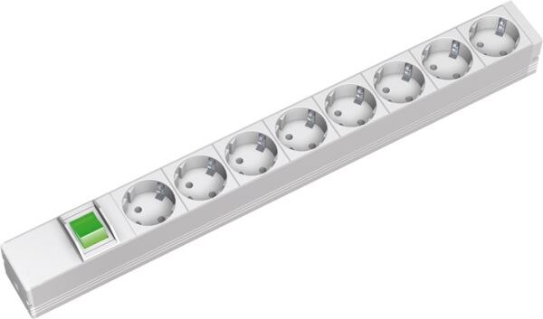 ELTROPA Steckdosenleiste 19 1HE 8Steckd E333.400 230V schaltbar