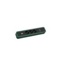 Bachmann Steckdosenleiste 3-fach gn 1xUSB 2m 350.208 35° IP20 1,5qmm